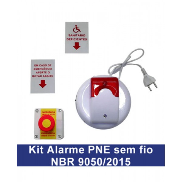 KIT de Alarme sem fio – NBR 9050 /2015